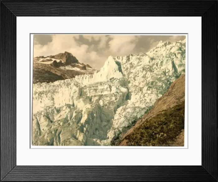 Framed Print : The Rhone Glacier, Valais, Alps of, Switzerland Framed Print : The Rhone Glacier, Valais, Alps of, Switzerland