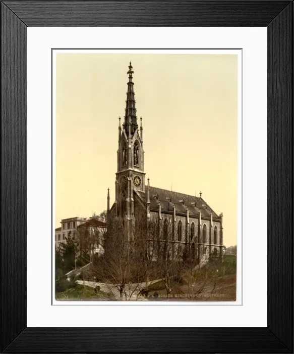 Framed Print : The Church of Unterstrasse, Zurich, Switzerland Framed Print : The Church of Unterstrasse, Zurich, Switzerland