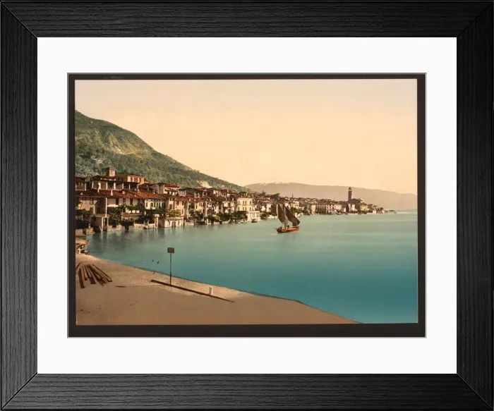 Framed Print : General view, Salo, Lake Garda, Italy Framed Print : General view, Salo, Lake Garda, Italy