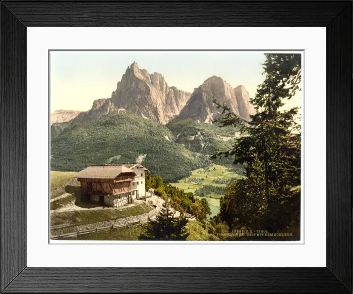 Framed Print : Mt. Surlon, peasant house near, Tyrol, Austro-Hungary Framed Print : Mt. Surlon, peasant house near, Tyrol, Austro-Hungary