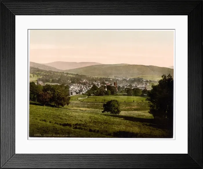 Framed Print : Moffat from Coates Hill, Scotland Framed Print : Moffat from Coates Hill, Scotland