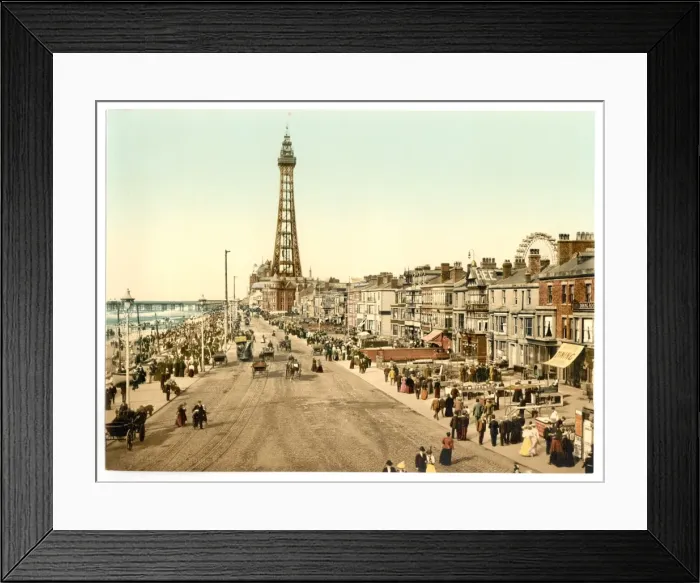 Framed Print : The Promenade, Blackpool, England Framed Print : The Promenade, Blackpool, England