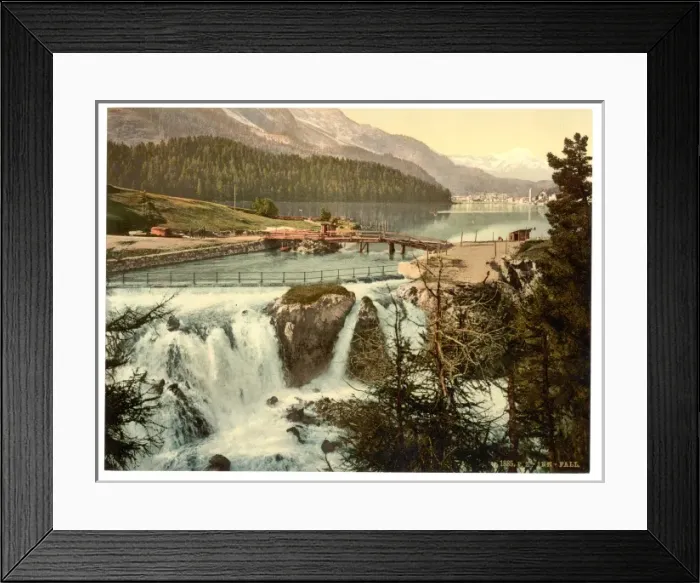 Framed Print : Upper Engadine, Falls of the Inn, Grisons, Switzerland Framed Print : Upper Engadine, Falls of the Inn, Grisons, Switzerland