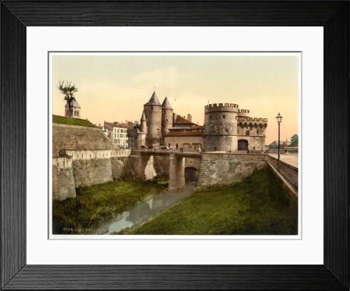 Framed Print : German Gate, Metz, Alsace Lorraine, Germany Framed Print : German Gate, Metz, Alsace Lorraine, Germany
