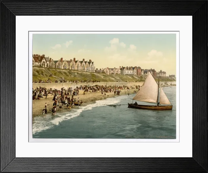Framed Print : Yacht starting, Clacton-on-Sea, England Framed Print : Yacht starting, Clacton-on-Sea, England