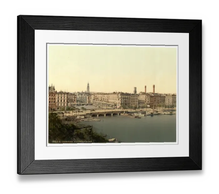 Framed Print : Alster Arcade, Hamburg, Germany Framed Print : Alster Arcade, Hamburg, Germany