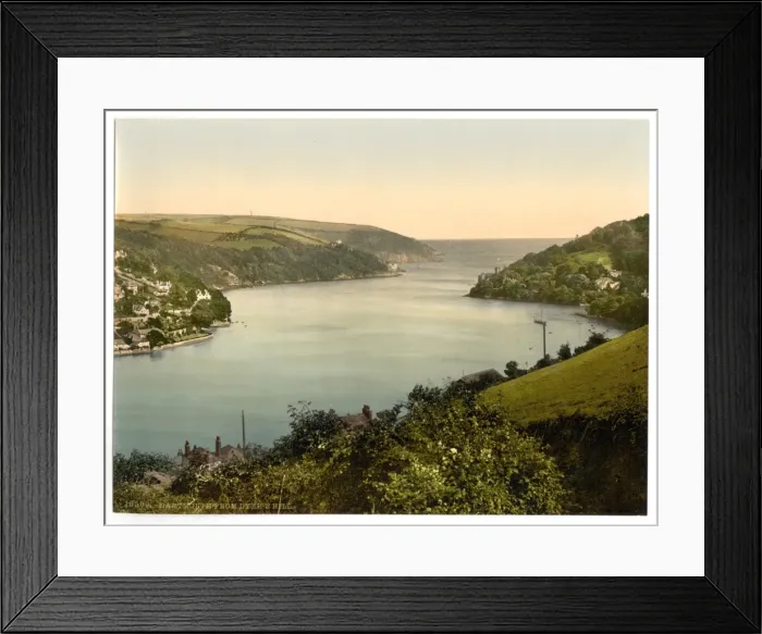 Framed Print : From Dyers Hill, Dartmouth, England Framed Print : From Dyers Hill, Dartmouth, England