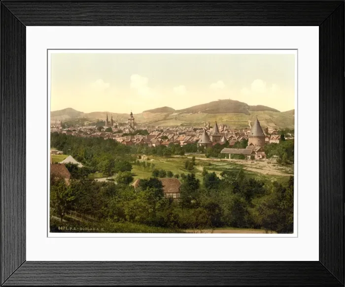 Framed Print : General view, Goslar, Hartz, Germany Framed Print : General view, Goslar, Hartz, Germany
