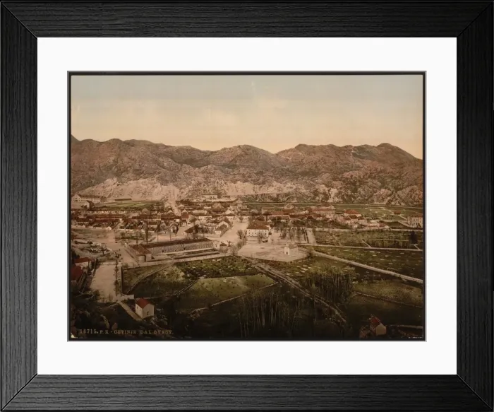 Framed Print : From the west, Cetinje, Montenegro Framed Print : From the west, Cetinje, Montenegro