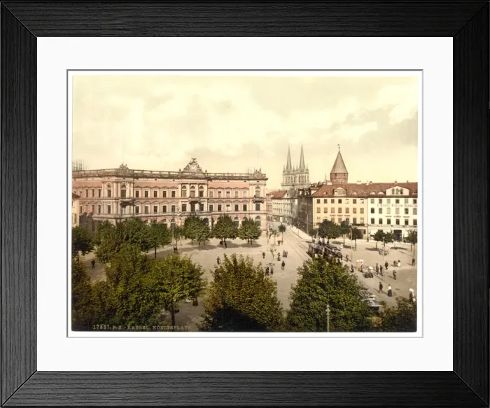 Framed Print : Konigsplatz, Cassel (i. e. Kassel), Hesse-Nassau, Germany Framed Print : Konigsplatz, Cassel (i. e. Kassel), Hesse-Nassau, Germany