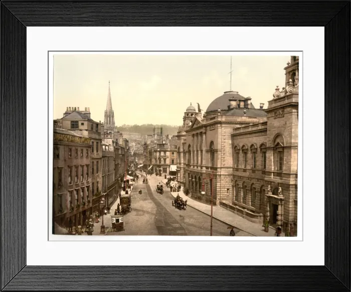 Framed Print : High Street, Bath, England Framed Print : High Street, Bath, England
