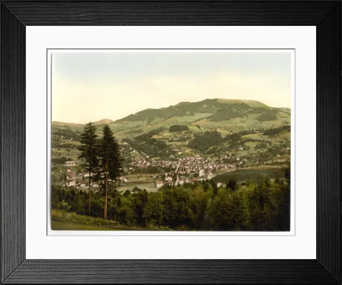 Framed Print : Wald, general view, Zurich, Switzerland Framed Print : Wald, general view, Zurich, Switzerland