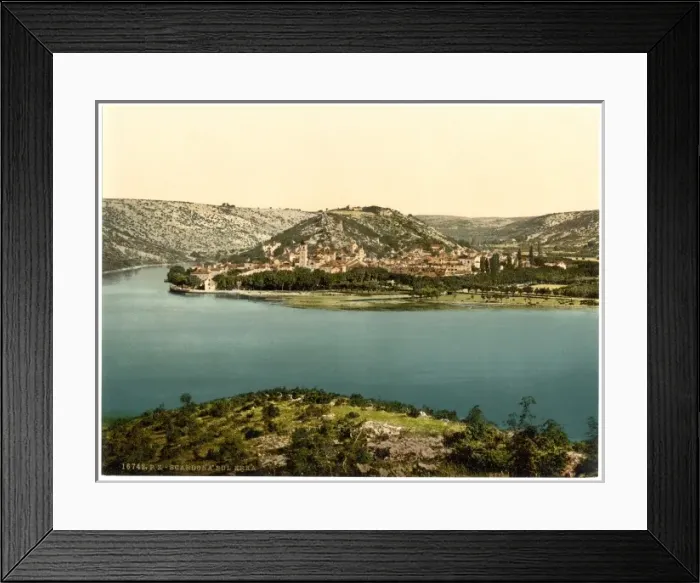 Framed Print : Scardona, upon the Kerka, Dalmatia, Austro-Hungary Framed Print : Scardona, upon the Kerka, Dalmatia, Austro-Hungary
