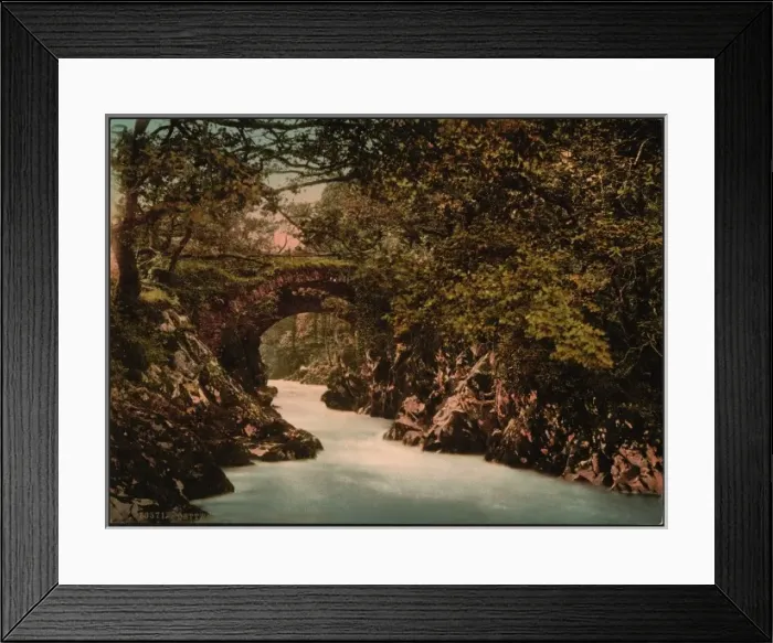 Framed Print : Roman bridge II, Bettws-y-Coed (i. e. Betws), Wales Framed Print : Roman bridge II, Bettws-y-Coed (i. e. Betws), Wales