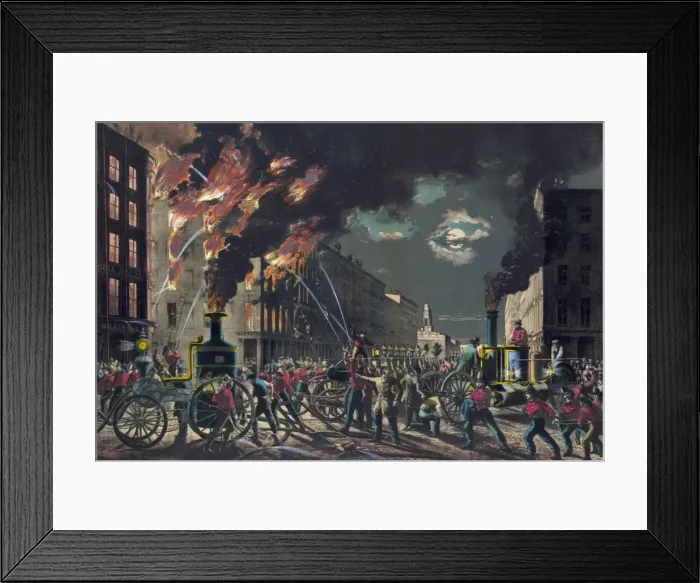 Framed Print : The life of a fireman: the new era, steam and muscle Framed Print : The life of a fireman: the new era, steam and muscle