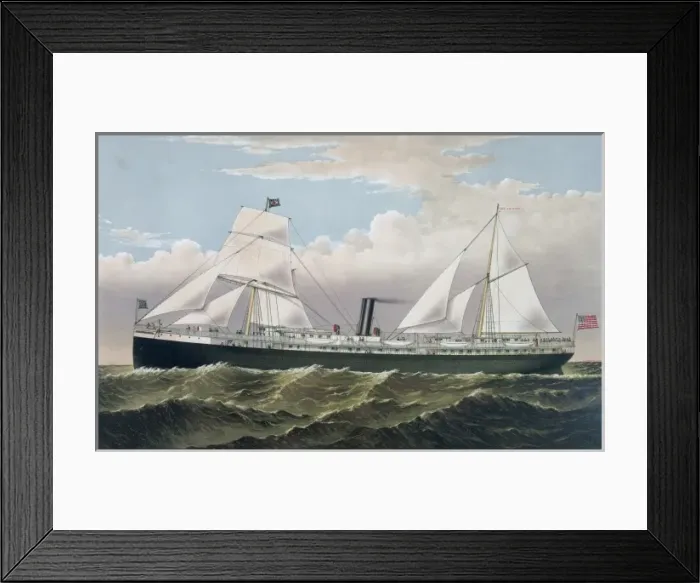 Framed Print : Pacific Coast Steamship Cos Steamer: State of California, G Framed Print : Pacific Coast Steamship Cos Steamer: State of California, G
