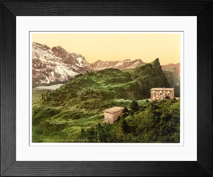 Framed Print : Trubsee, Hotel Trubsee, Bernese Oberland, Switzerland Tr?bse Framed Print : Trubsee, Hotel Trubsee, Bernese Oberland, Switzerland Tr?bse