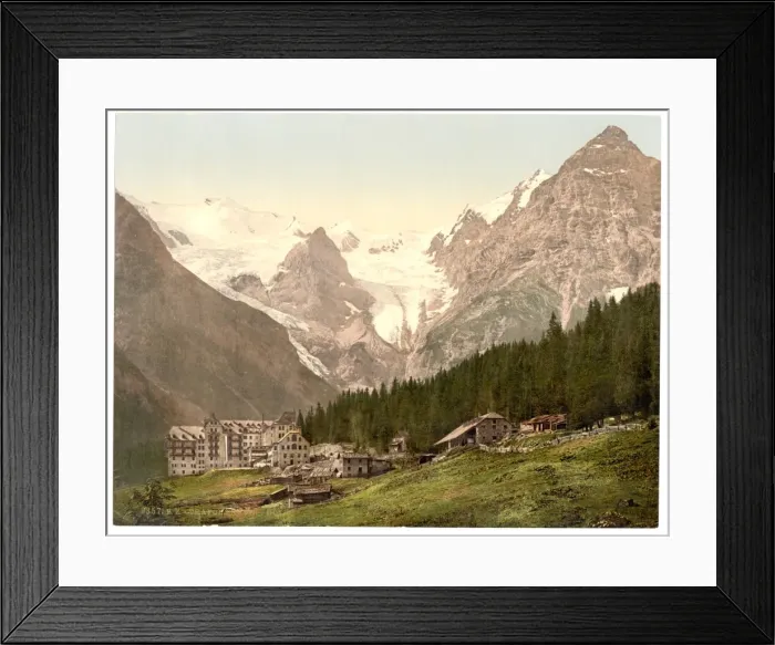 Framed Print : Trafoi Hotel, Tyrol, Austro-Hungary Framed Print : Trafoi Hotel, Tyrol, Austro-Hungary