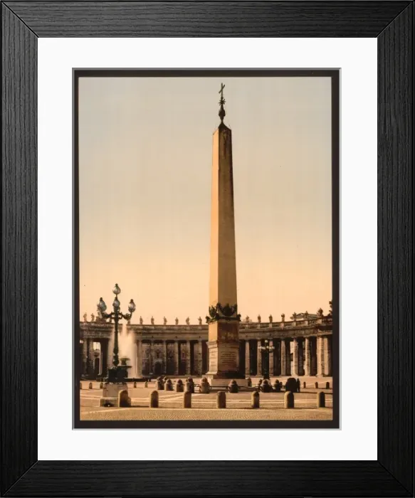 Framed Print : St. Peters Place, the obelisk, Rome, Italy Framed Print : St. Peters Place, the obelisk, Rome, Italy