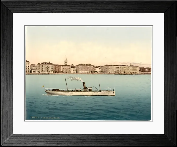 Framed Print : Zara, from the sea, Dalmatia, Austro-Hungary Framed Print : Zara, from the sea, Dalmatia, Austro-Hungary