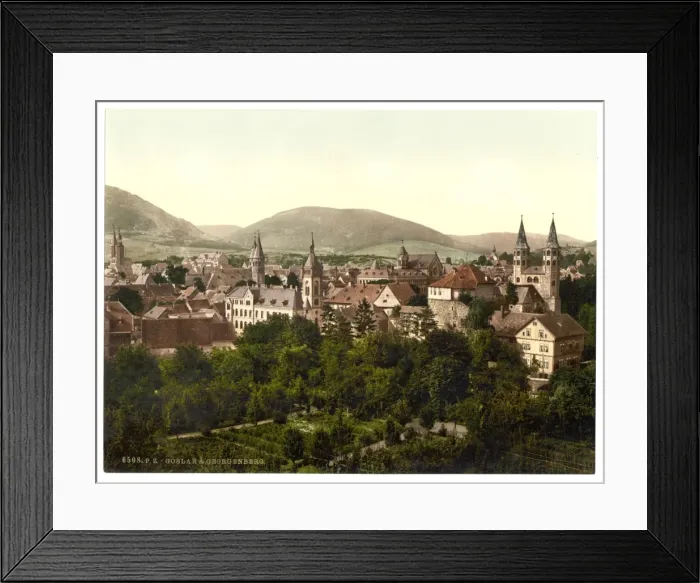 Framed Print : Goslar and Georgenberg, Hartz, Germany Framed Print : Goslar and Georgenberg, Hartz, Germany