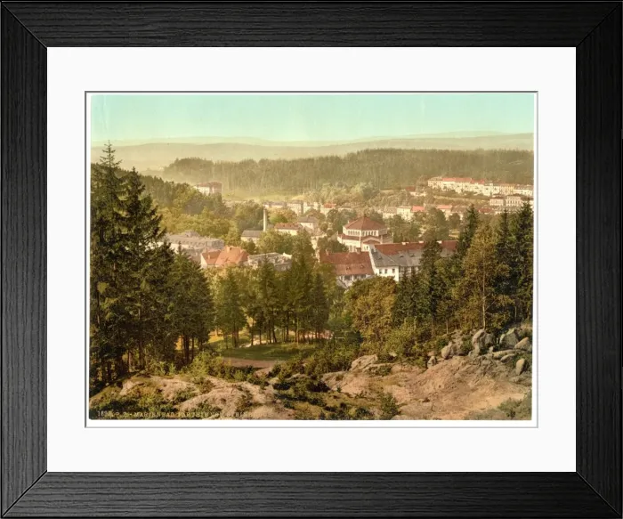 Framed Print : View from Steinbruch, Marienbad, Bohemia, Austro-Hungary Framed Print : View from Steinbruch, Marienbad, Bohemia, Austro-Hungary