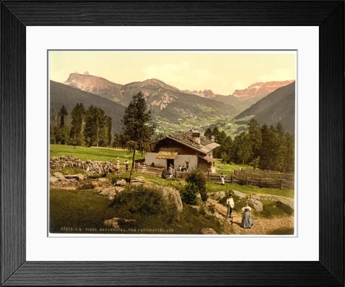Framed Print : Grodnenthal (i. e. Grodertal) from Penidsattel, Tyrol, Austr Framed Print : Grodnenthal (i. e. Grodertal) from Penidsattel, Tyrol, Austr