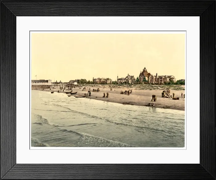 Framed Print : The baths, Swinemunde, Pommeraina, Germany (i. e. Swinoujsci Framed Print : The baths, Swinemunde, Pommeraina, Germany (i. e. Swinoujsci