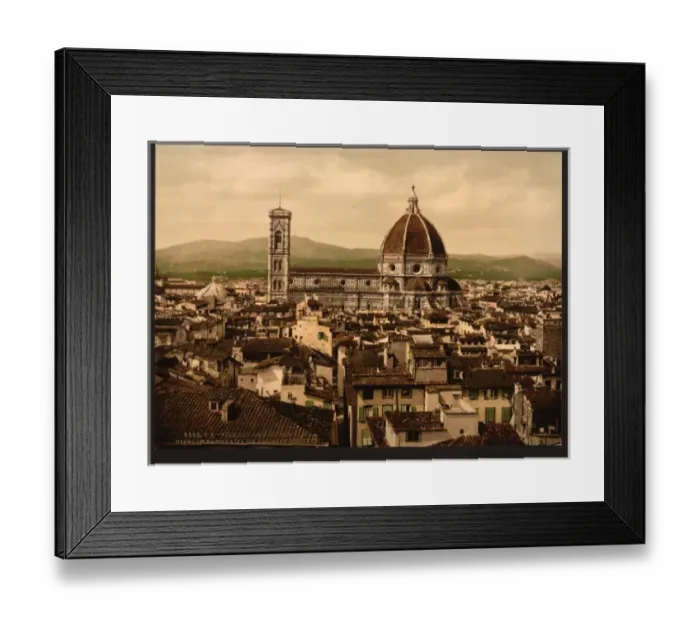 Framed Print : The Cathedral, panoramic view from Vecchio Palace, Florence Framed Print : The Cathedral, panoramic view from Vecchio Palace, Florence