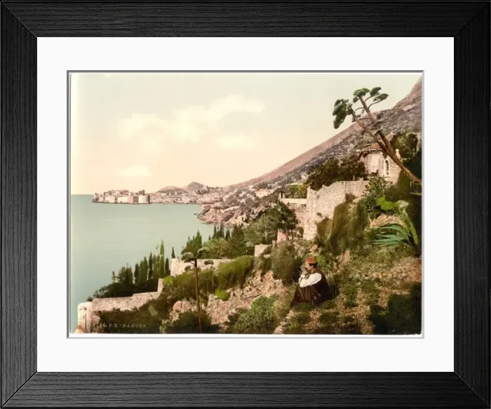 Framed Print : Ragusa, general view, Dalmatia, Austro-Hungary Framed Print : Ragusa, general view, Dalmatia, Austro-Hungary