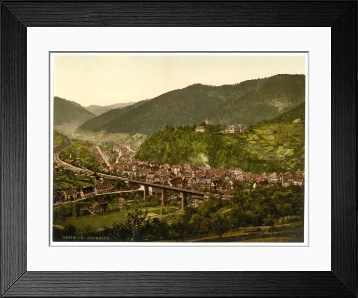 Framed Print : Hornberg, general view, Black Forest, Baden, Germany Framed Print : Hornberg, general view, Black Forest, Baden, Germany