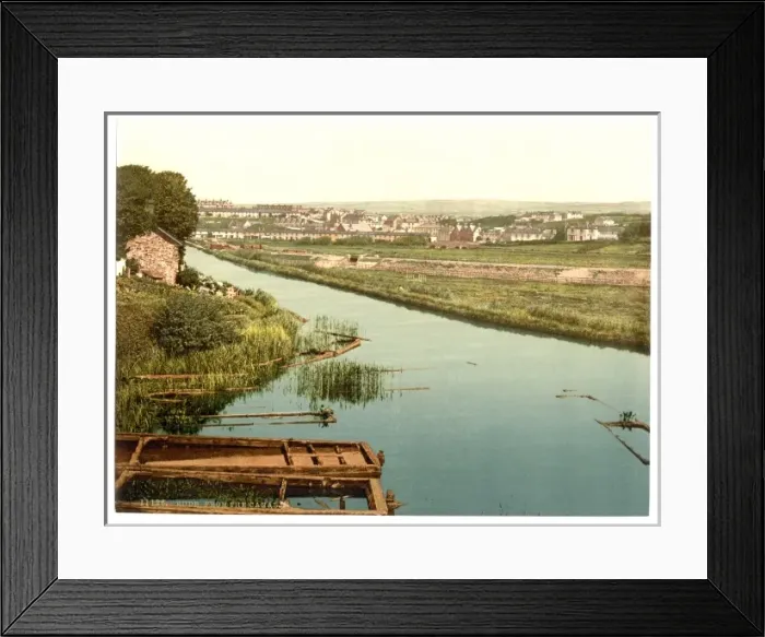 Framed Print : Bude, from the canal, Cornwall, England Framed Print : Bude, from the canal, Cornwall, England