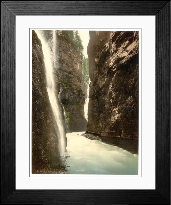 Framed Print : Partnachklamm, general view, Upper Bavaria, Germany Framed Print : Partnachklamm, general view, Upper Bavaria, Germany