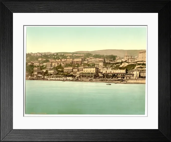 Framed Print : Ventnor, from sea, Isle of Wight, England Framed Print : Ventnor, from sea, Isle of Wight, England
