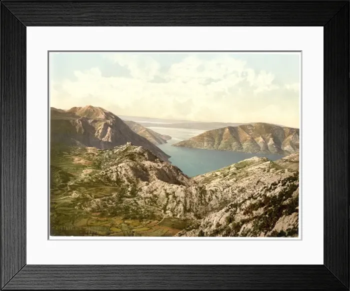 Framed Print : Risano, looking towards Catena (i. e. Cantene), Dalmatia, Au Framed Print : Risano, looking towards Catena (i. e. Cantene), Dalmatia, Au