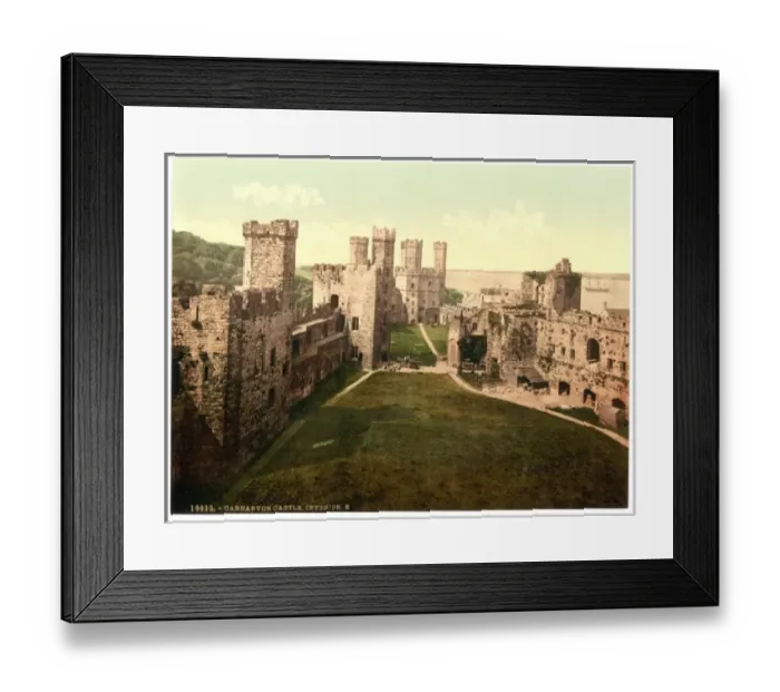 Framed Print : Interior, looking east, Carnarvon Castle (i. e. Caernarfon) Framed Print : Interior, looking east, Carnarvon Castle (i. e. Caernarfon)
