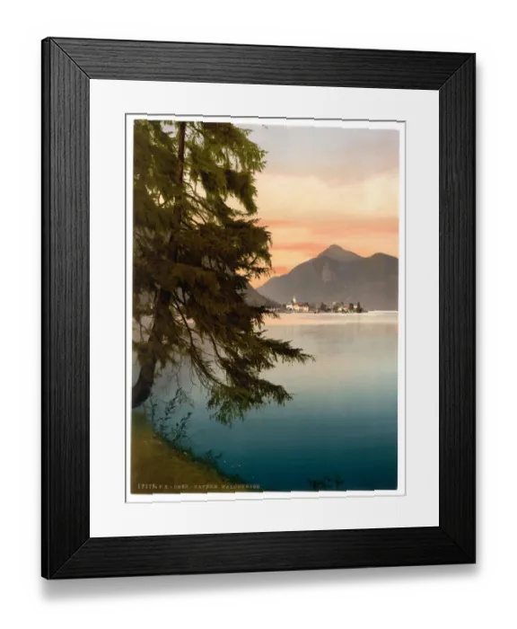 Framed Print : Walchensee, general view, Upper Bavaria, Germany Framed Print : Walchensee, general view, Upper Bavaria, Germany