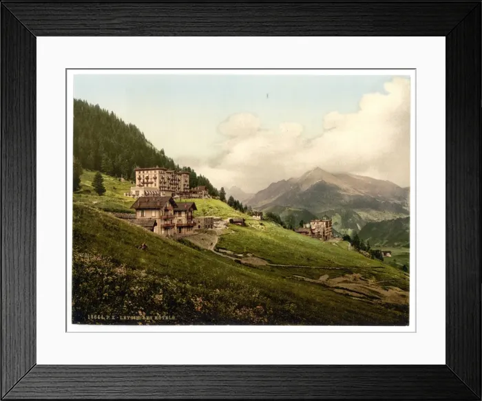 Framed Print : Leysin, the hotels, Nand, Canton of, Switzerland Framed Print : Leysin, the hotels, Nand, Canton of, Switzerland
