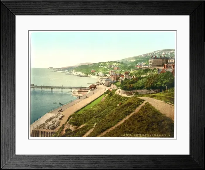 Framed Print : Ventnor, from East Cliff, Isle of Wight, England Framed Print : Ventnor, from East Cliff, Isle of Wight, England