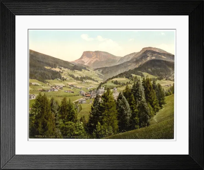 Framed Print : St. Ulrich, with Setscheda, Tyrol, Austro-Hungary Framed Print : St. Ulrich, with Setscheda, Tyrol, Austro-Hungary