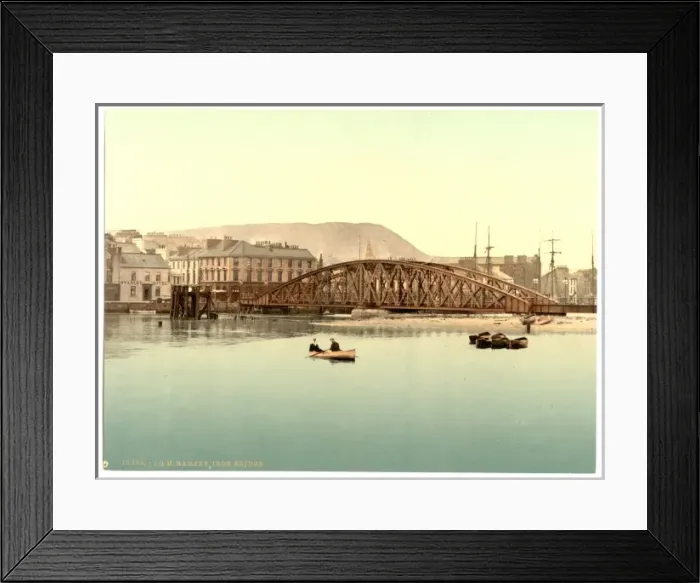 Framed Print : Ramsey, iron bridge, Isle of Man, England Framed Print : Ramsey, iron bridge, Isle of Man, England