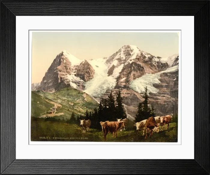 Framed Print : Wengern, Monch and Eiger, Bernese Oberland, Switzerland Framed Print : Wengern, Monch and Eiger, Bernese Oberland, Switzerland