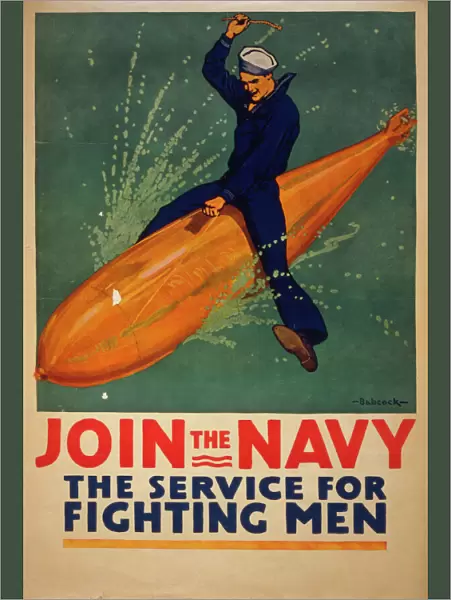 Join the Navy, the service for fighting men