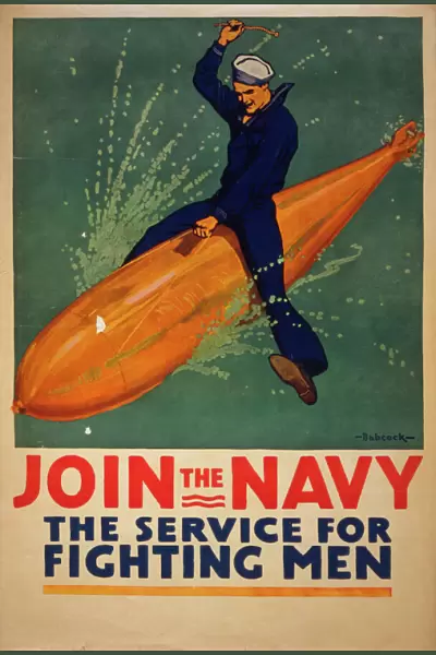 Join the Navy, the service for fighting men