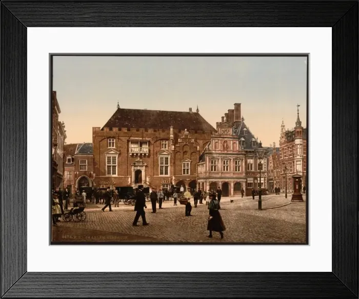 Framed Print : Town hall, Haarlem, Holland Framed Print : Town hall, Haarlem, Holland