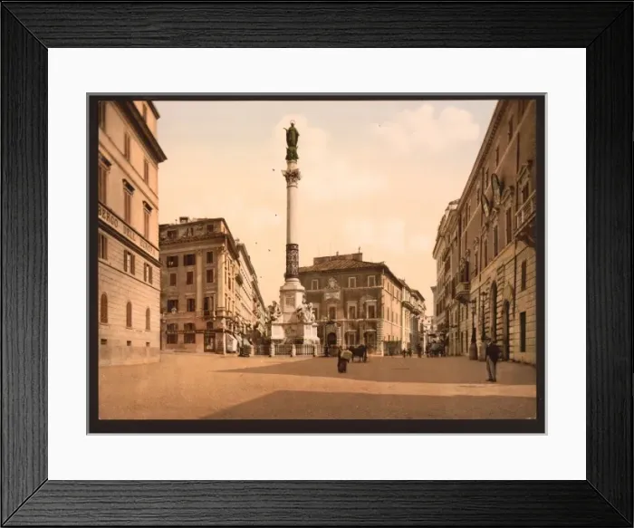 Framed Print : Roma, Piazza di Spagna, Italy Framed Print : Roma, Piazza di Spagna, Italy