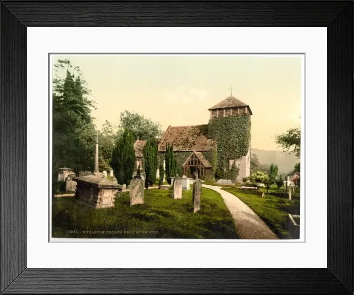 Framed Print : Vicinity of Wonastow Church, Monmouth, England Framed Print : Vicinity of Wonastow Church, Monmouth, England
