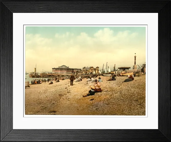 Framed Print : Southsea beach, England Framed Print : Southsea beach, England