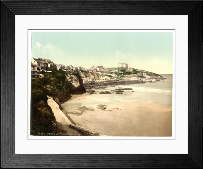 Framed Print : The Sands, Newquay, Cornwall, England Framed Print : The Sands, Newquay, Cornwall, England