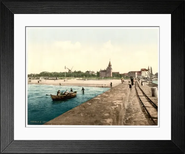 Framed Print : General view, Stolpmunde, Pommeraina, Germany (i. e. Ustka Framed Print : General view, Stolpmunde, Pommeraina, Germany (i. e. Ustka